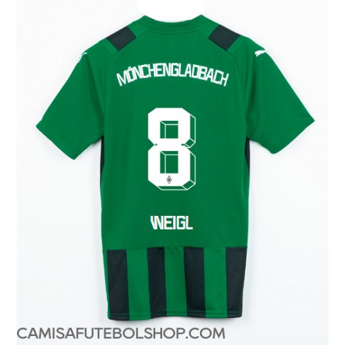 Camisa de time de futebol Borussia Monchengladbach Julian Weigl #8 Replicas 2º Equipamento 2023-24 Manga Curta